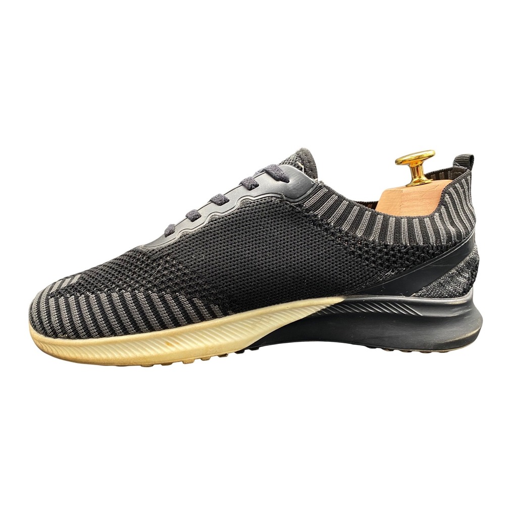 Hind HM-Launch Mens 8.5 Running Shoes Black Grey Knit‎ Athletic Sneakers
